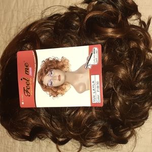 Soft bouncy curl full cap wig